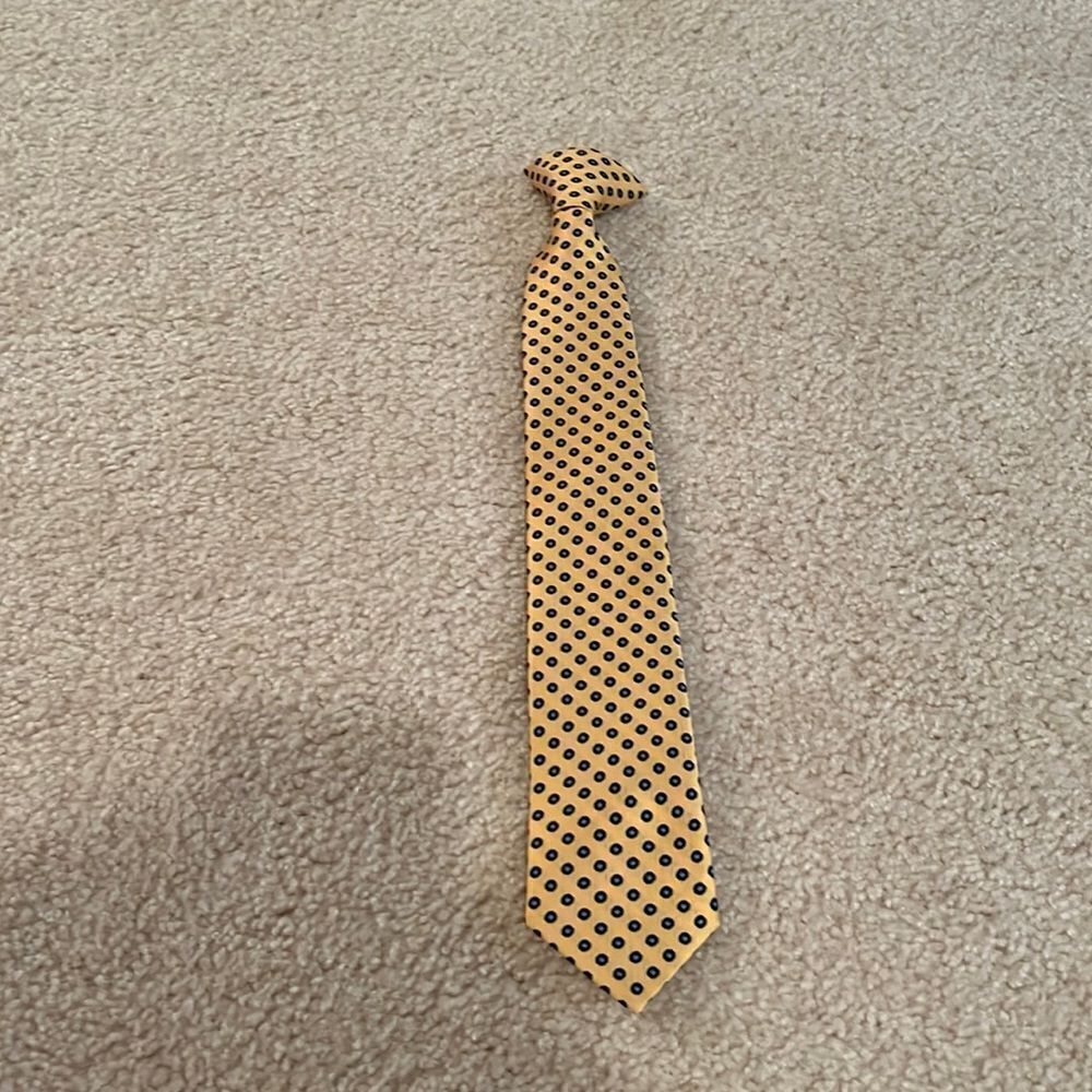 KIDS YELLOW AND BLUE TIE
